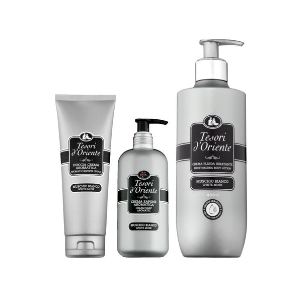 Tesori d’Oriente White Musk Set Douchecrème, Bodylotion & Handzeep