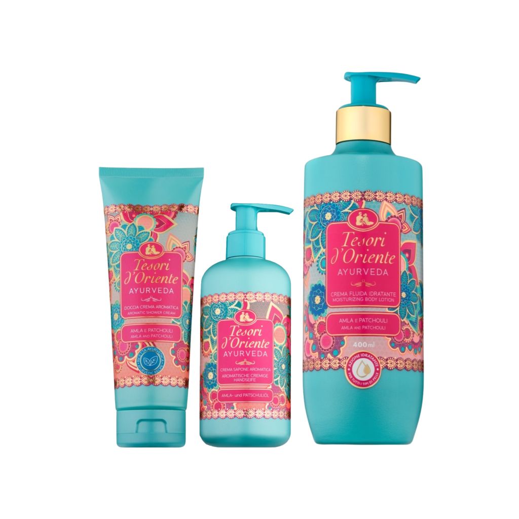 Tesori d’Oriente Ayurveda Set Douchecrème, Bodylotion & Handzeep