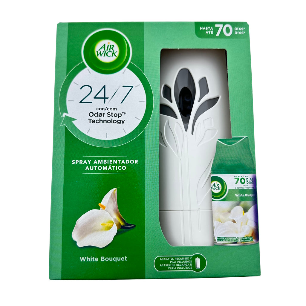Airwick White Bouquet Freshmatic apparaat wit + navulling 250ml