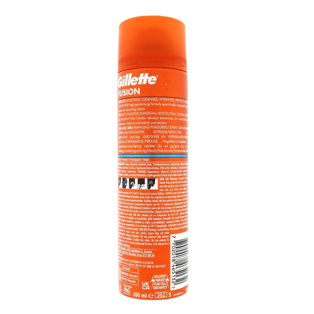 Gillette Fusion 5 Action Moisturising Scheergel 200ml