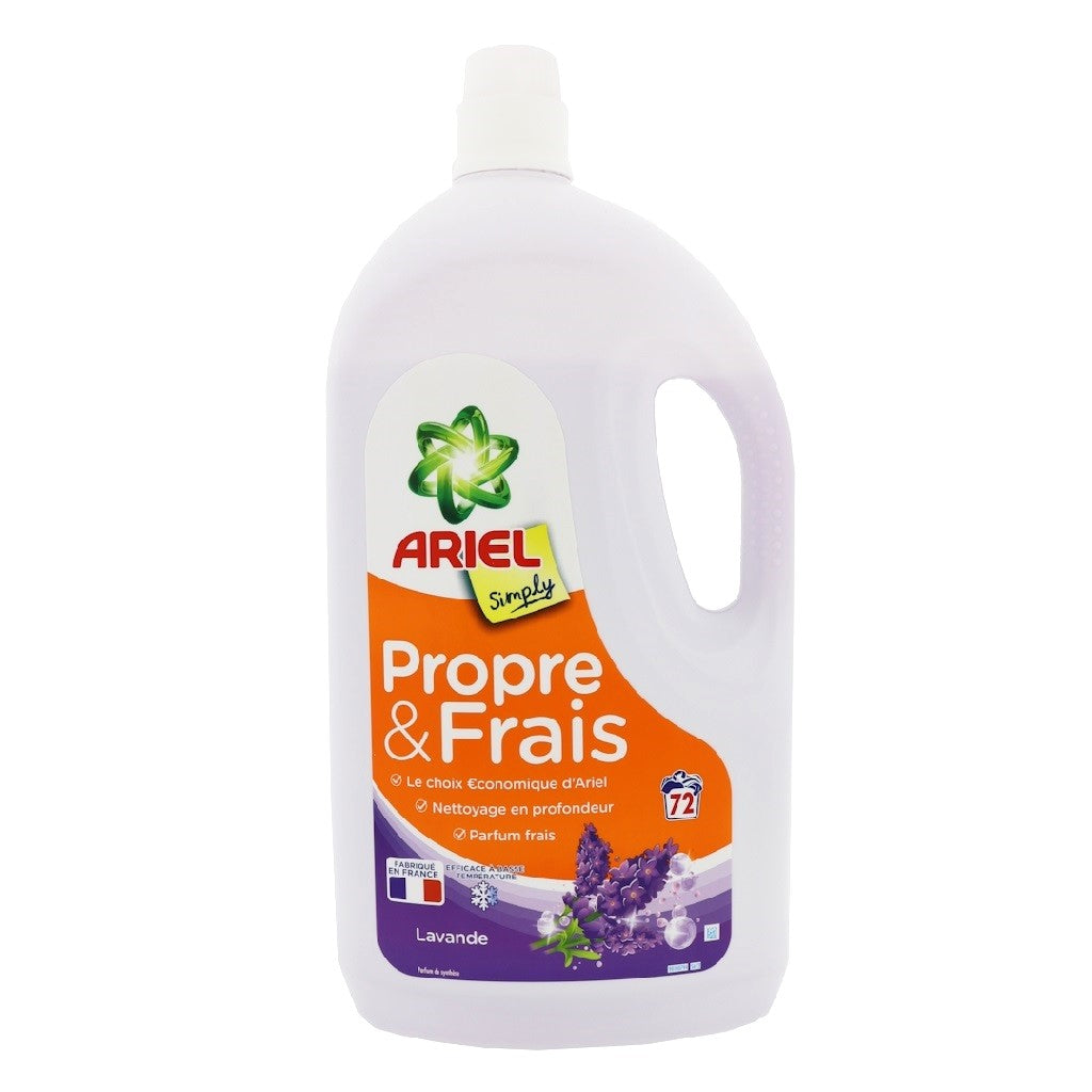 Ariel Simply schoon en fris Lavendel vloeibaar wasmiddel 3.6L 72 wasbeurten