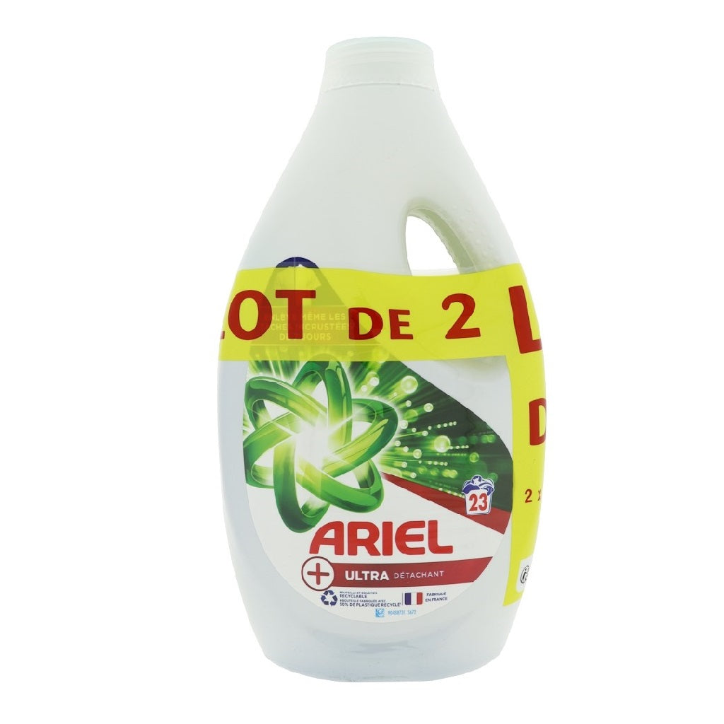 Ariel Ultra vlekverwijderaar vloeibaar wasmiddel 2-pack 1.15L 46 wasbeurten