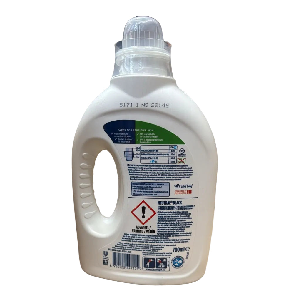 Neutral Black & Dark Care vloeibaar wasmiddel 700ML 14 wasbeurten