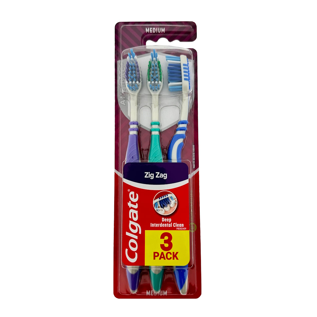 Colgate ZigZag Medium tandenborstel 3pack