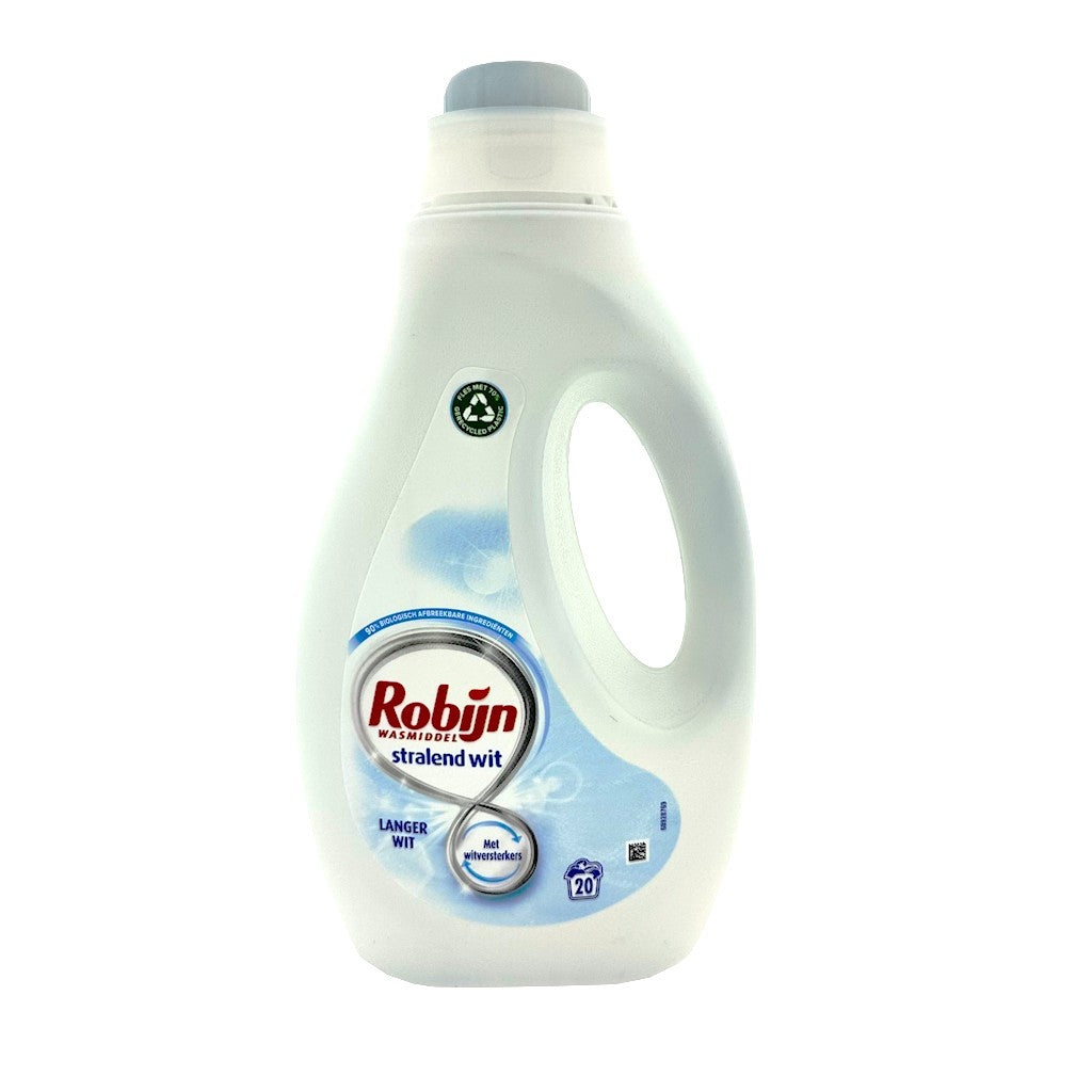 Robijn Stralend Wit vloeibaar wasmiddel 1000ML 20 wasbeurten