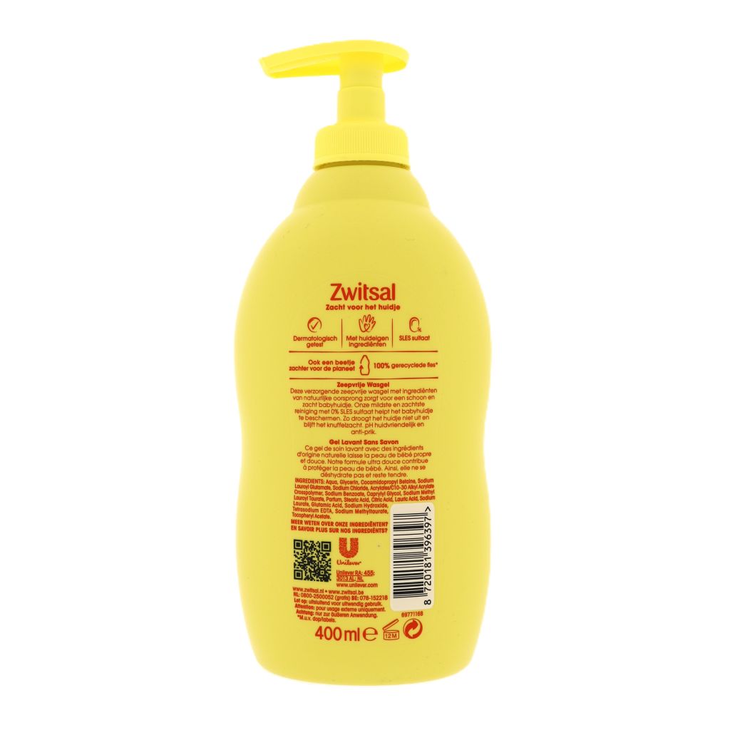 Zwitsal Zeepvrije Wasgel 400ml