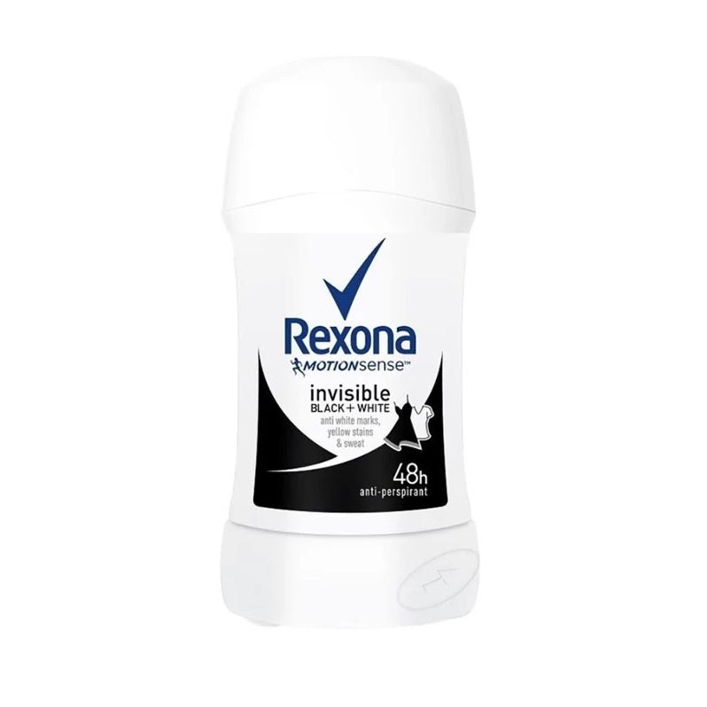 Rexona Invisible on black & white clothes deodorant stick 40ml