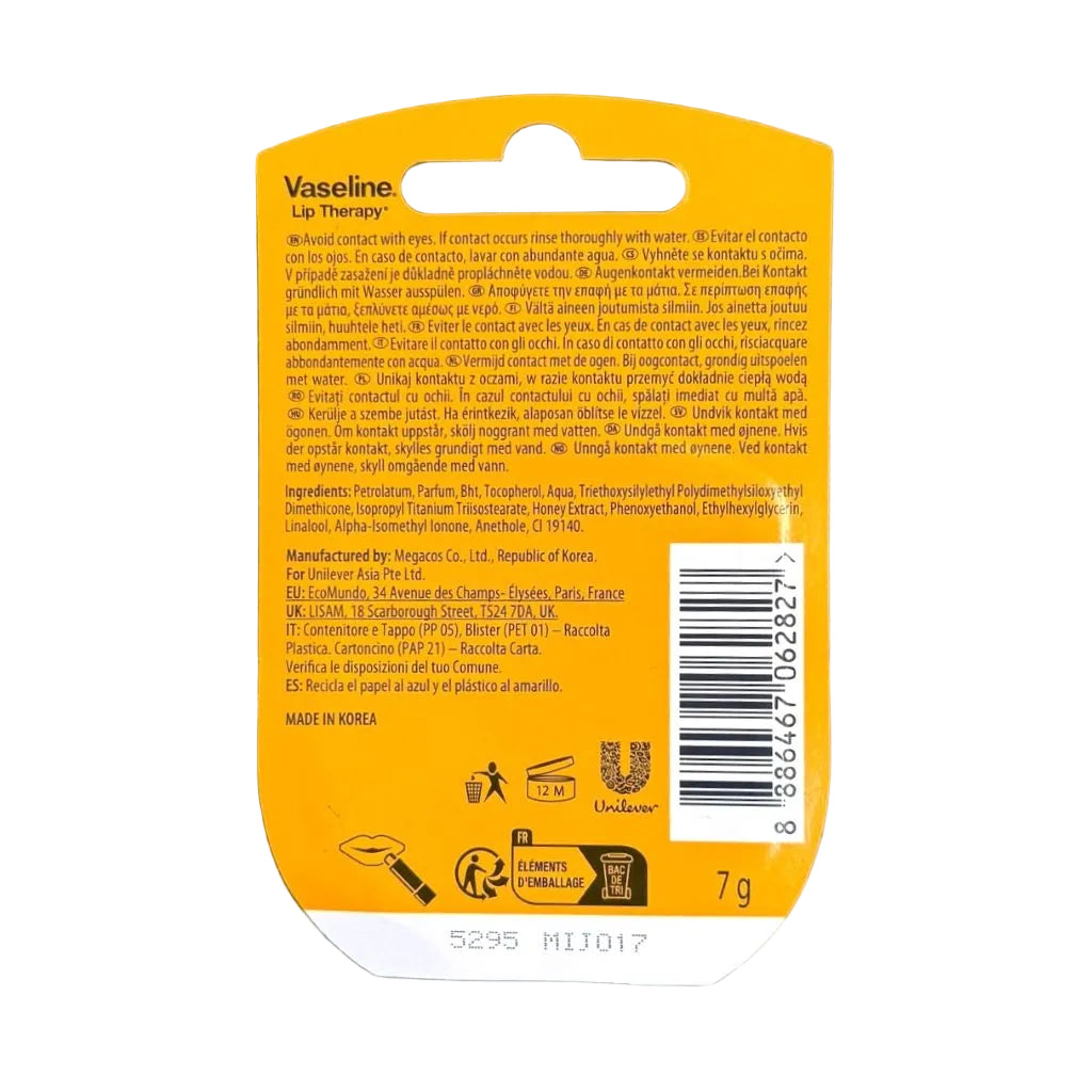 Vaseline Queen Bee Lip Balm 7G
