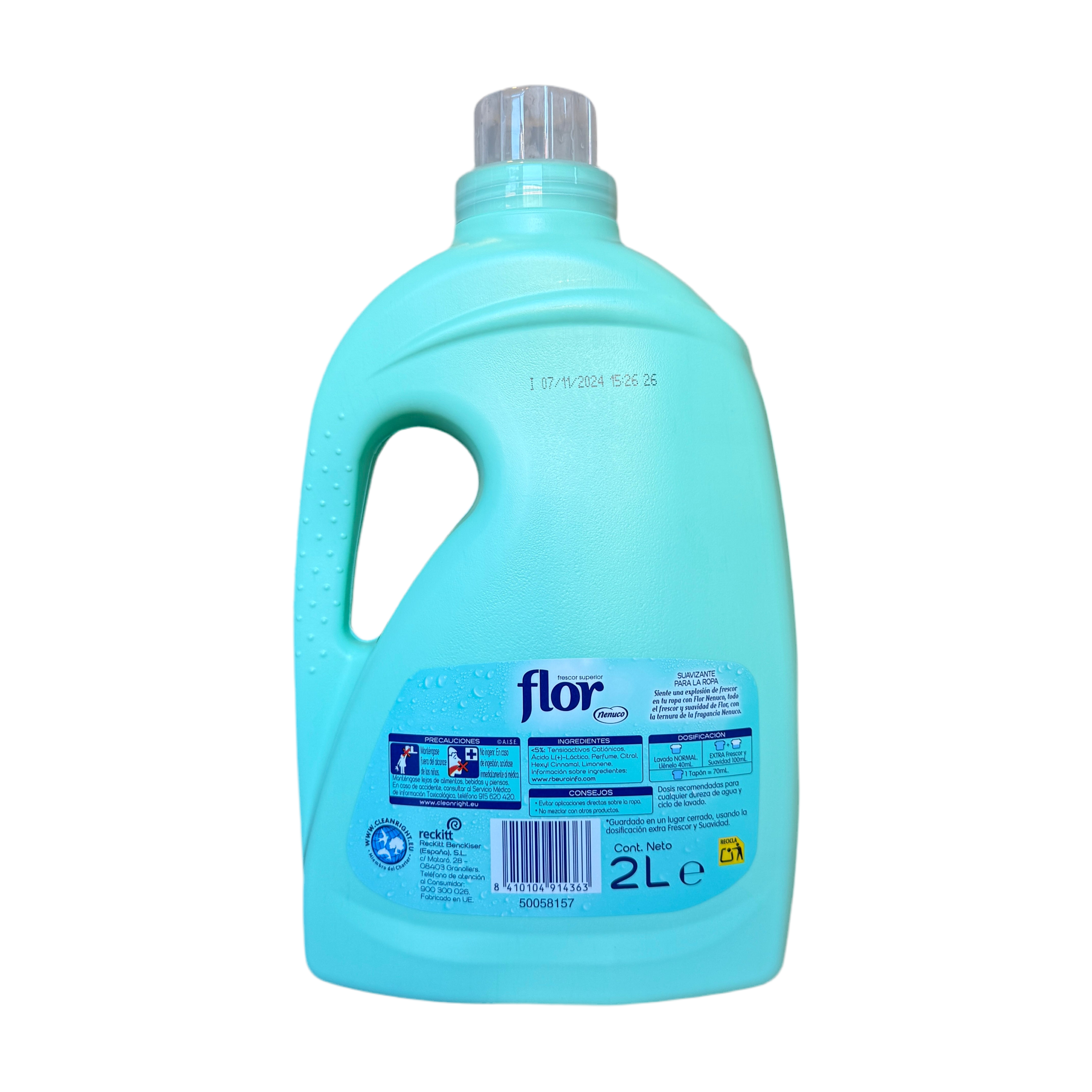 Nenuco wasverzachter flor 2000ml 50 wasbeurten NIEUW!