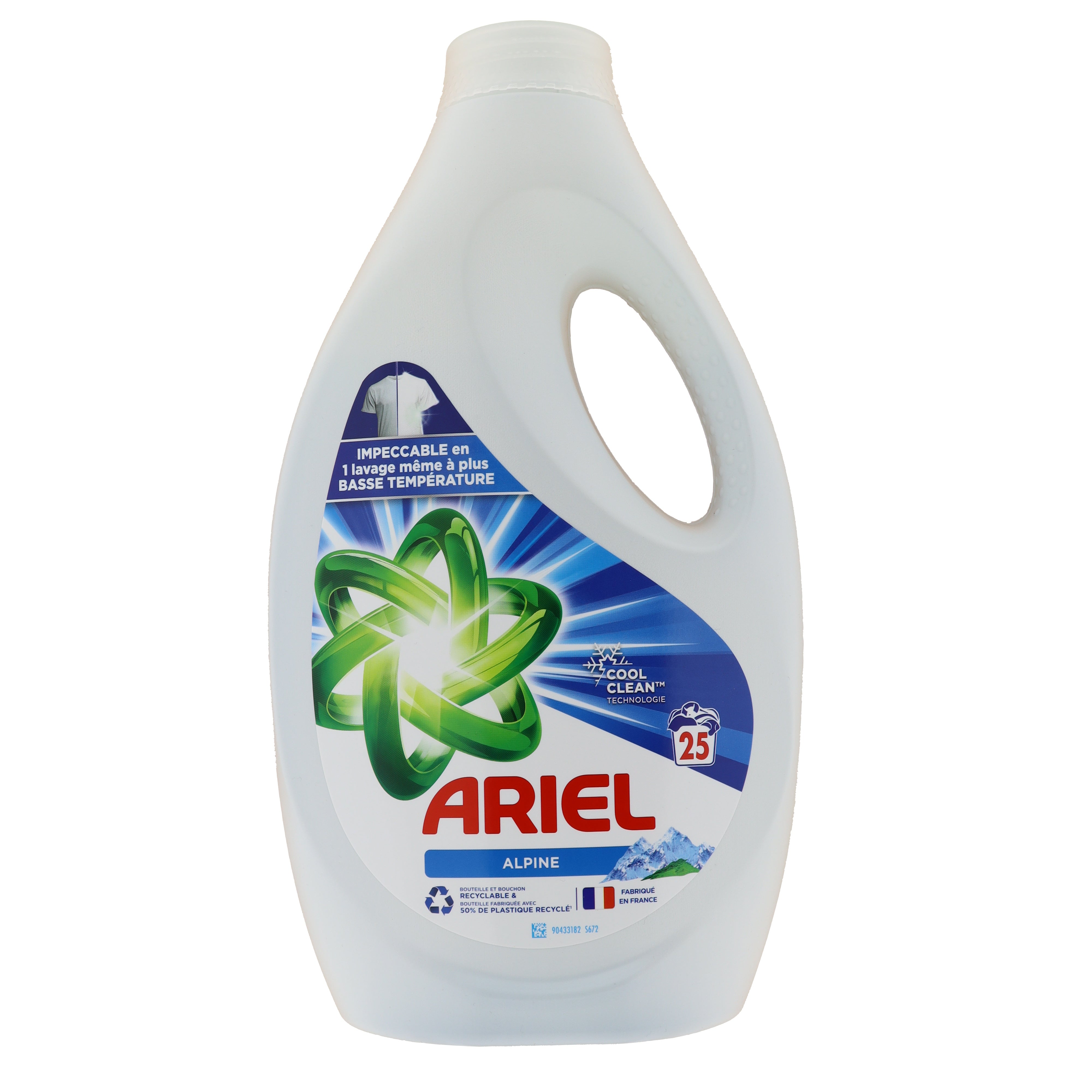 Ariel Alpine vloeibaar wasmiddel 1,25L 3pack 75 wasbeurten