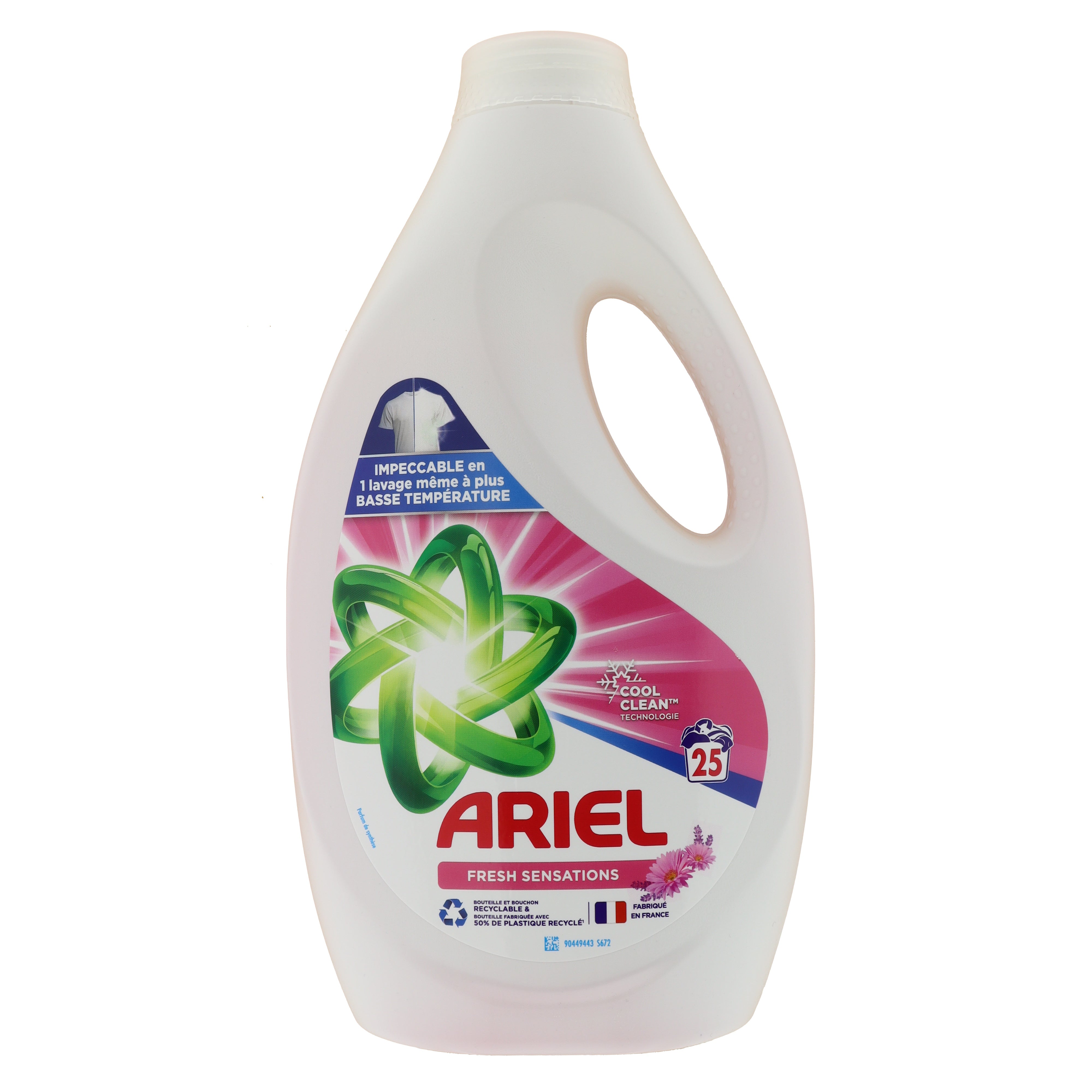 Ariel Fresh Sensation vloeibaar wasmiddel 1,25L 2pack 50 wasbeurten