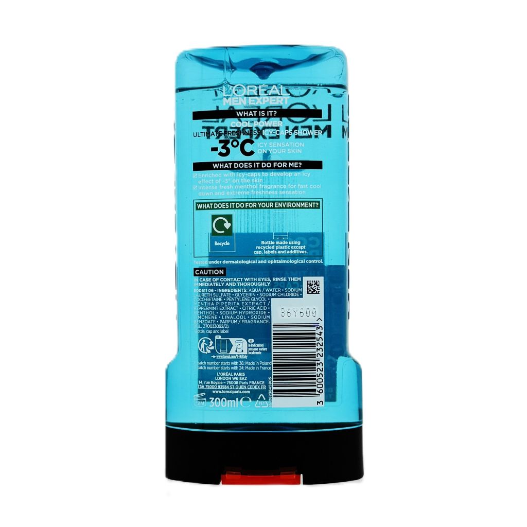 L'Oréal Men Expert Cool Power Body, Face, Hair Wash 300ml