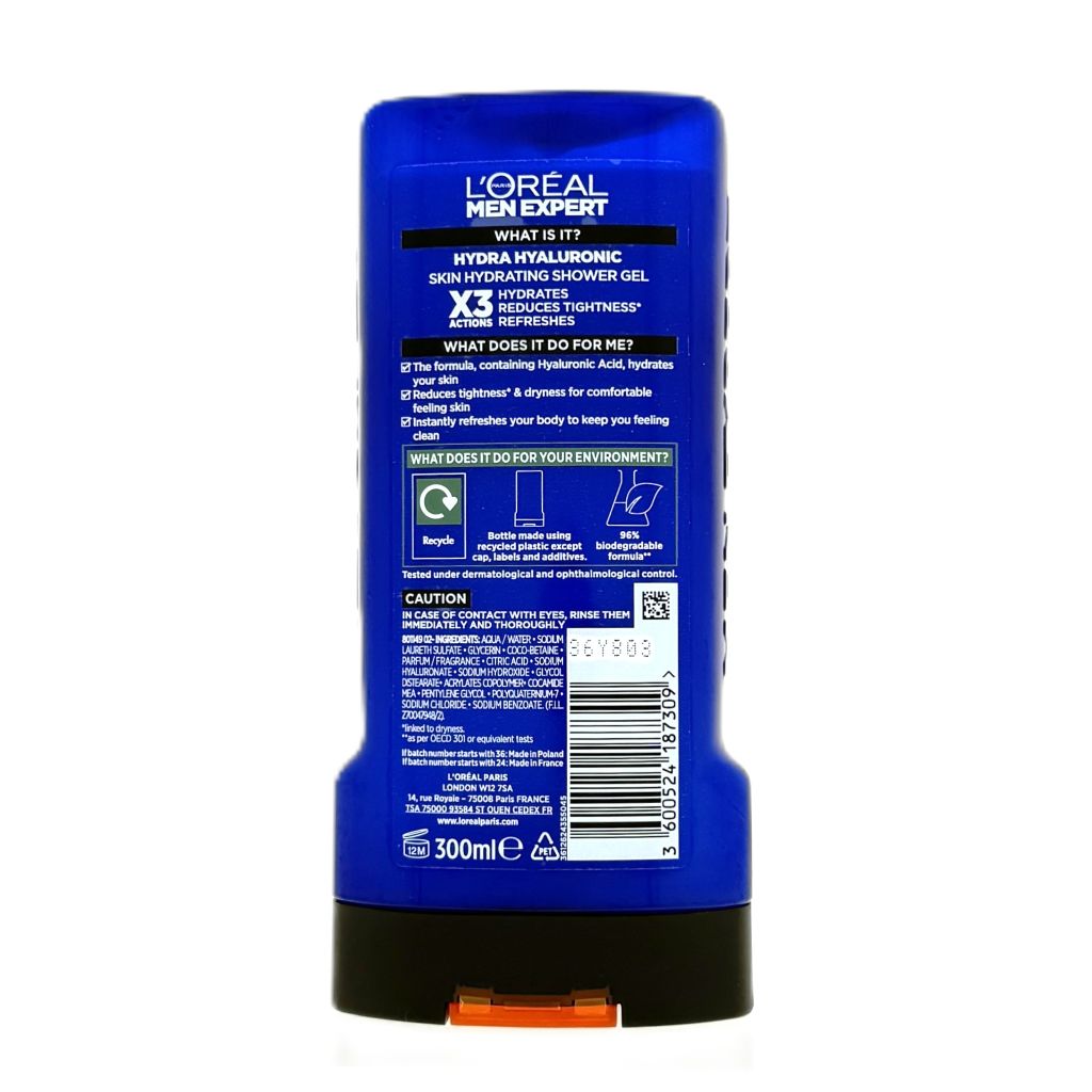 L'Oréal Men Expert Hydra Hyaluronic showergel 300ml