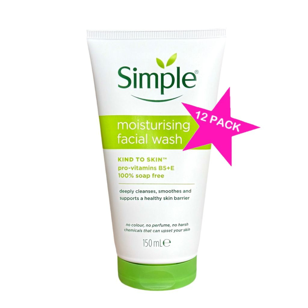 SIMPLE 12PACK Moisturising Facial Wash 150ml