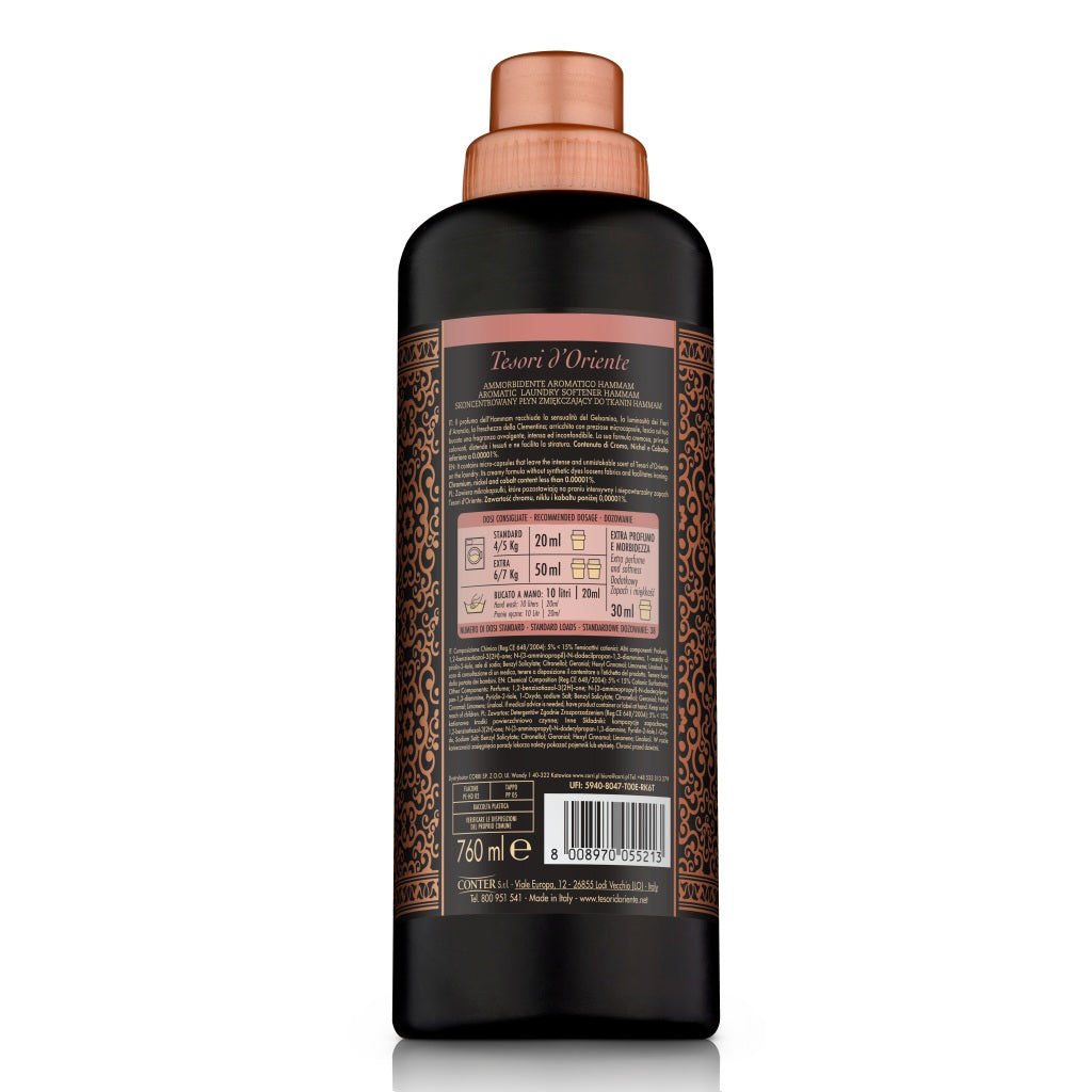 Tesori d’Oriente Hammam Geconcentreerde Wasverzachter 760ML