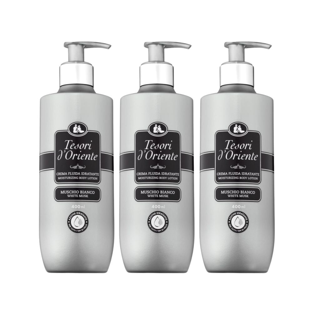 Tesori d’Oriente 3PACK White Musk Bodylotion 400ML