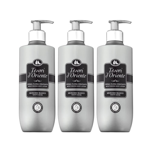 Tesori d’Oriente 3PACK White Musk Bodylotion 400ML