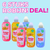 Super Deal = 6 flessen Robijn 650ml - De top 3 Wasverzachter geuren: 2x Morgendauw, 2x Jasmijn bloesem en 2x Zomerfruit. Profiteer nu van deze unieke aanbieding!!