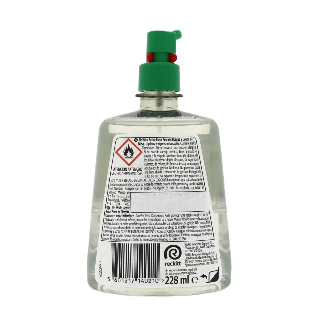 Airwick Active Fresh Forest Pines luchtverfrisser navulling 228ml - Luchtverfrisser - PrijzenStorm.nl