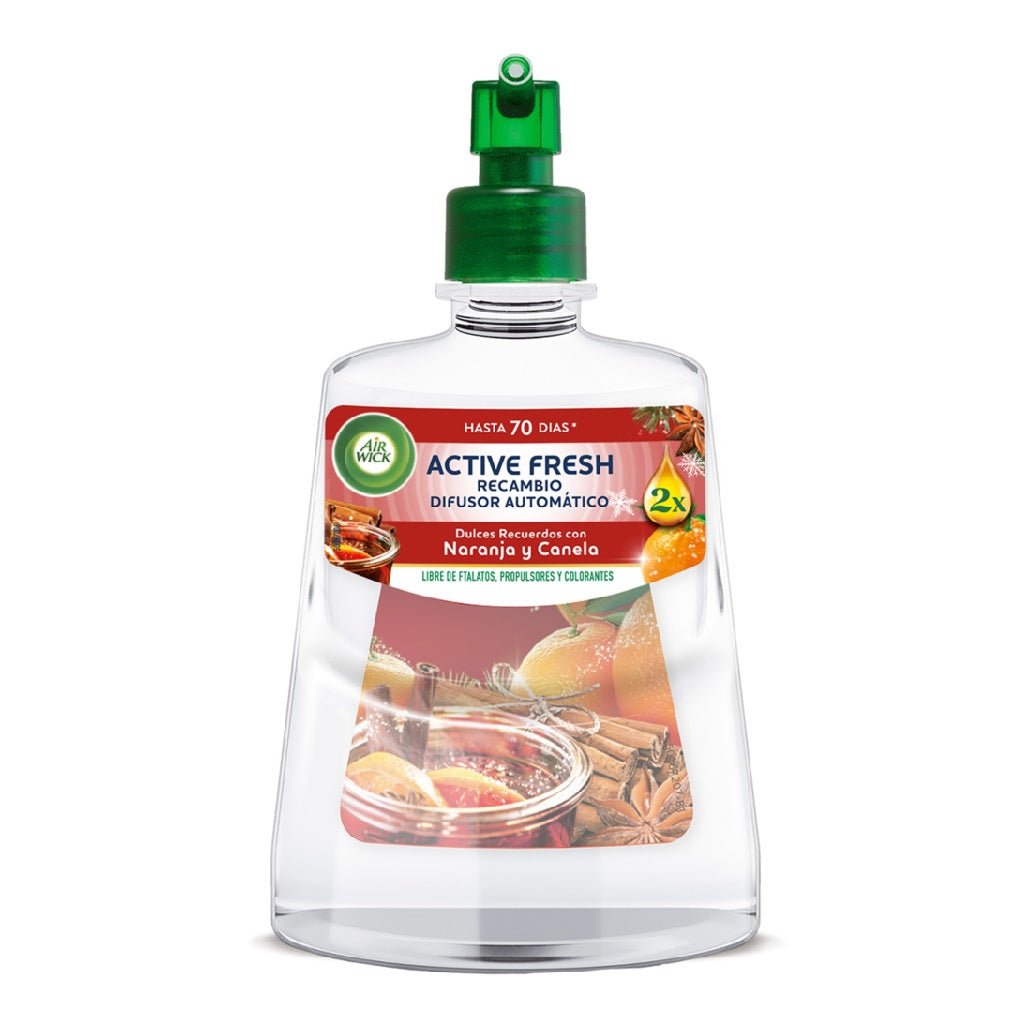 Airwick Active Fresh Naranja y Canela luchtverfrisser navulling 228ml OP = OP - Luchtverfrisser - PrijzenStorm.nl