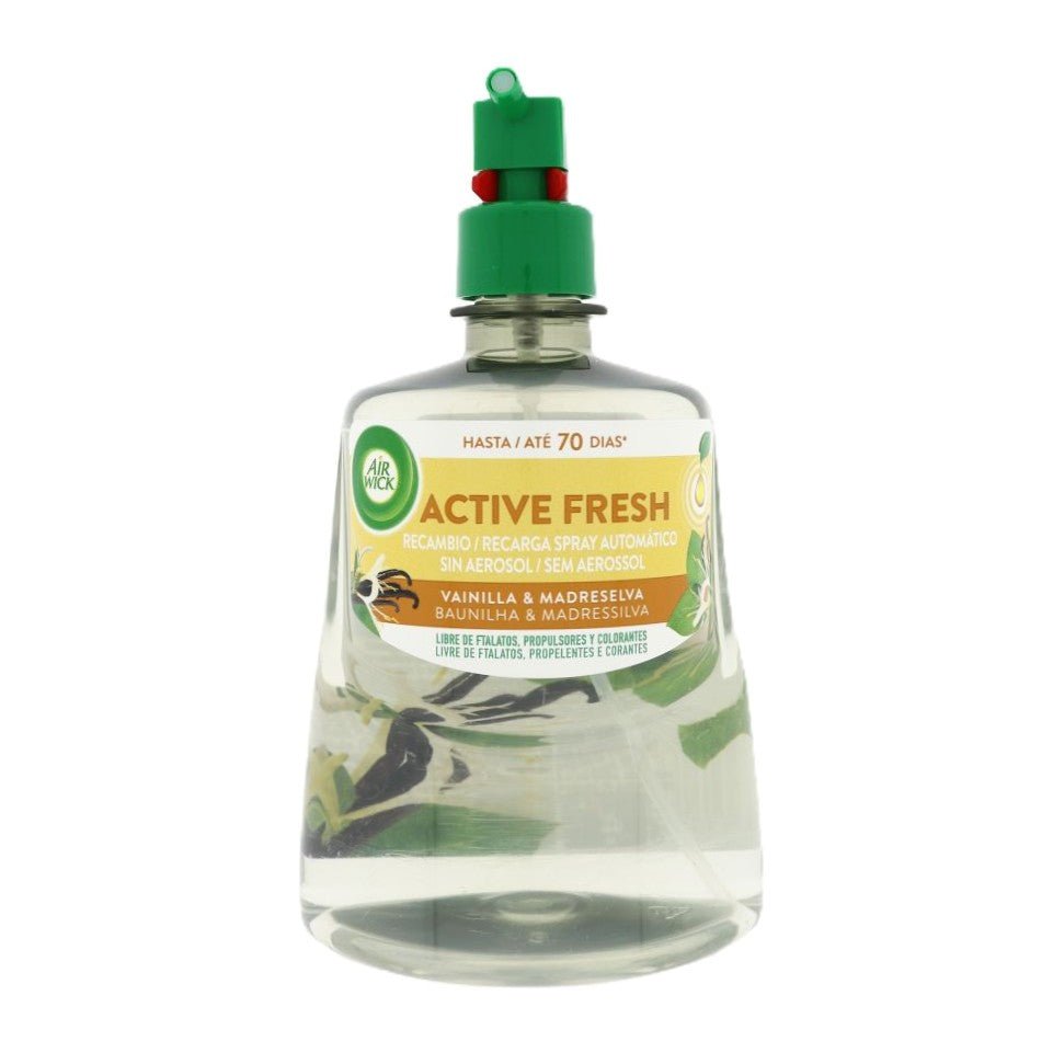 Airwick Active Fresh Vanilla luchtverfrisser navulling 228ml - Luchtverfrisser - PrijzenStorm.nl