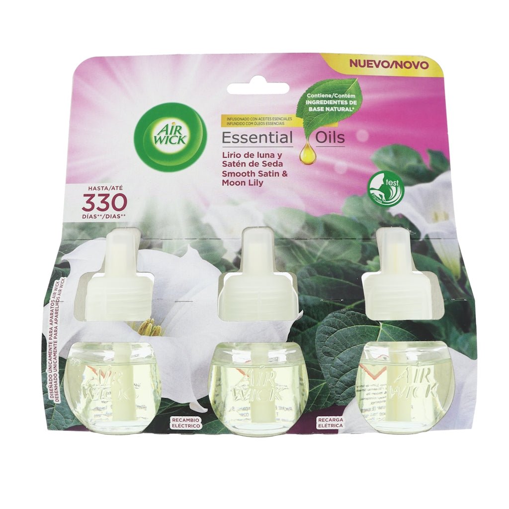 Airwick Moon Lily & Smooth Satin navulling 3x19ml - Luchtverfrisser - PrijzenStorm.nl