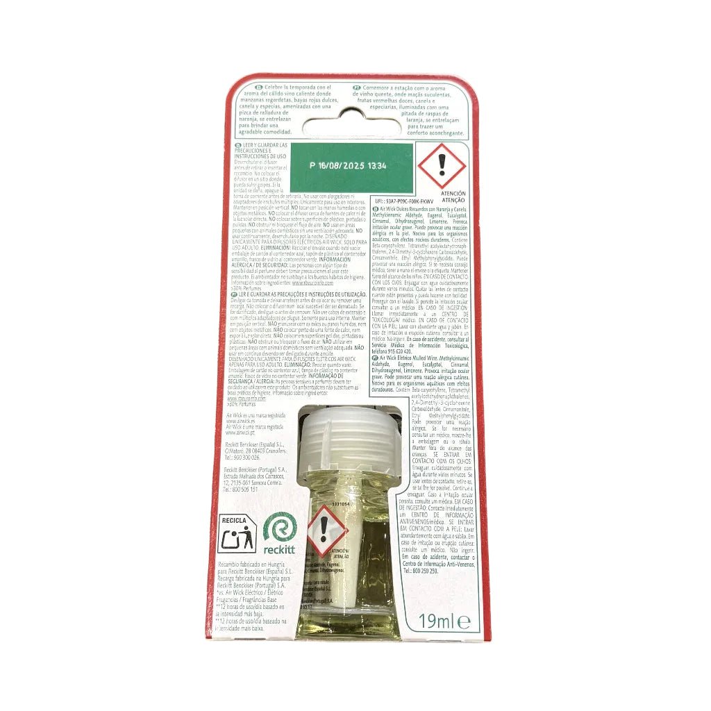 Airwick Naranja y Canela navulling 19ml - Luchtverfrisser - PrijzenStorm.nl