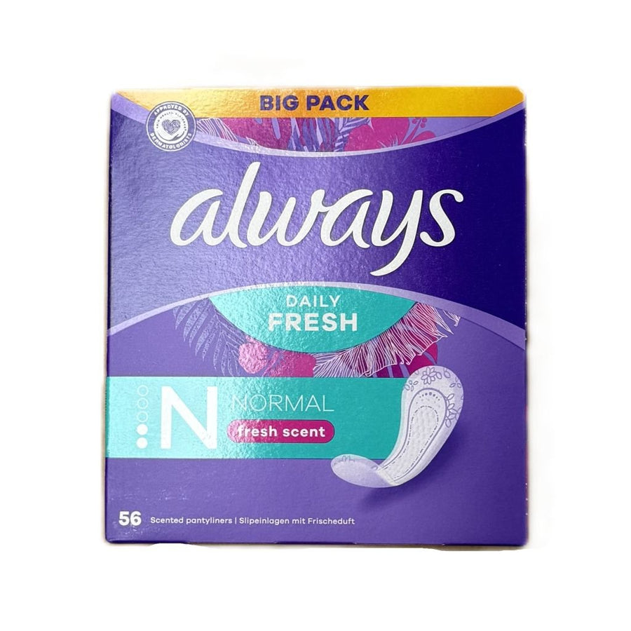 Always Daily Fresh N Normal Fresh Scent 56 stuks - Maandverband - PrijzenStorm.nl