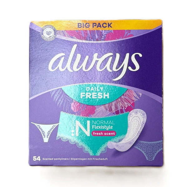 Always Daily Fresh N Normal Slim Flexistyle Fresh Scent 54 stuks - Maandverband - PrijzenStorm.nl