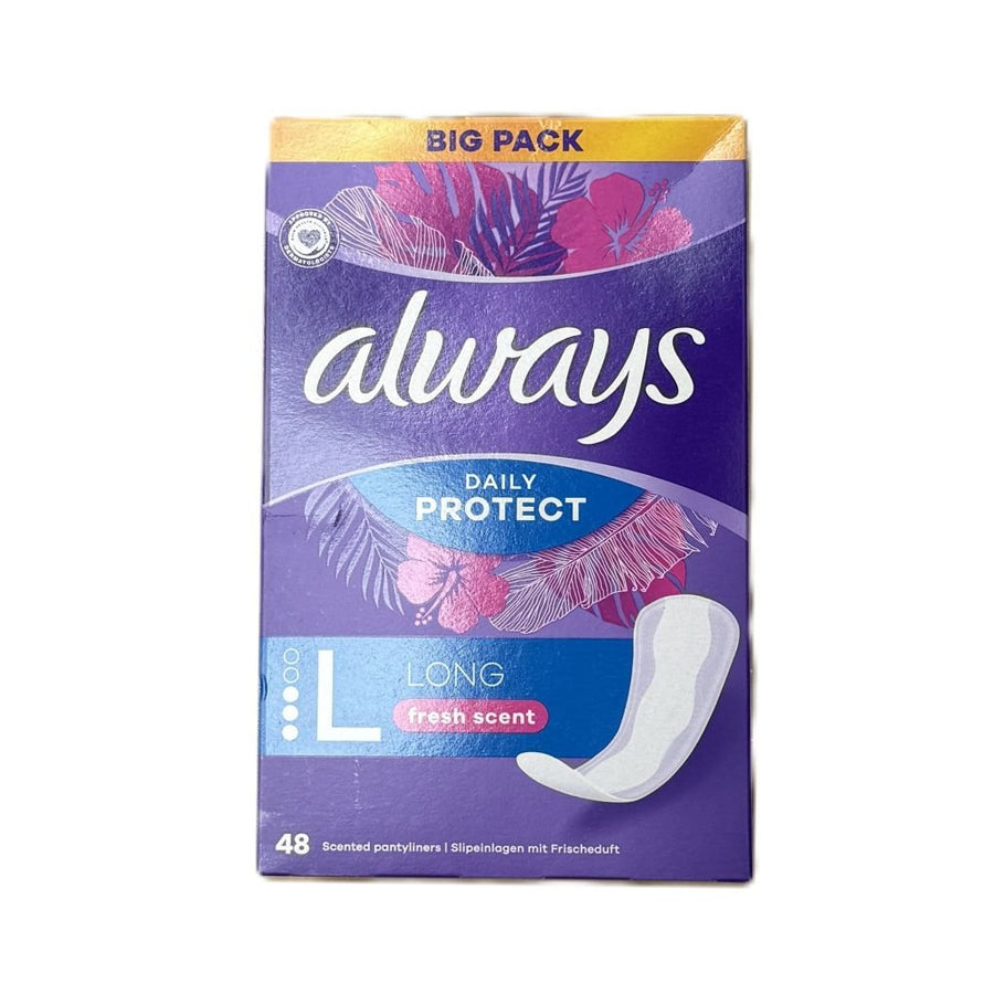 Always Daily Protect L Long Fresh Scent 48 stuks - Maandverband - PrijzenStorm.nl
