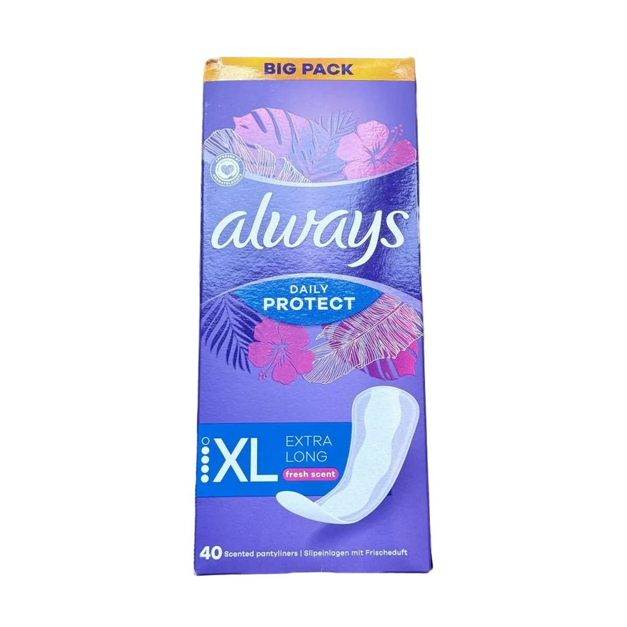 Always Daily Protect XL Extra Long Odour Lock 40 stuksAlwaysPrijzenStorm.nl