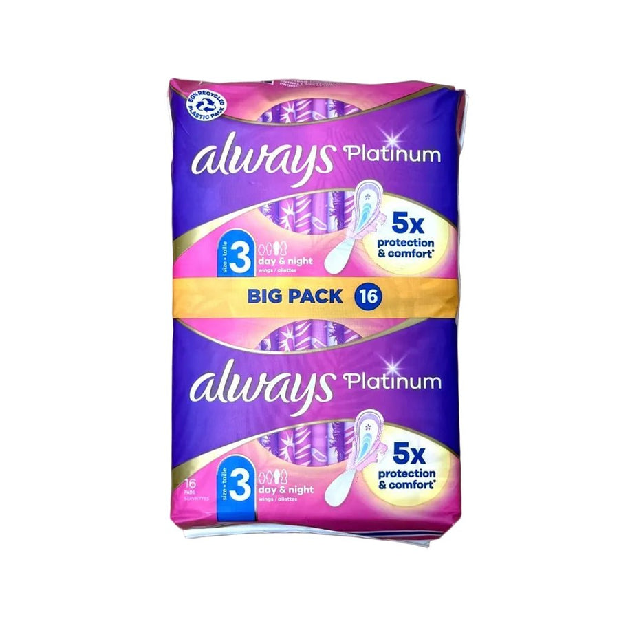 Always Platinum Day & Night 16 stuks - Maandverband - PrijzenStorm.nl