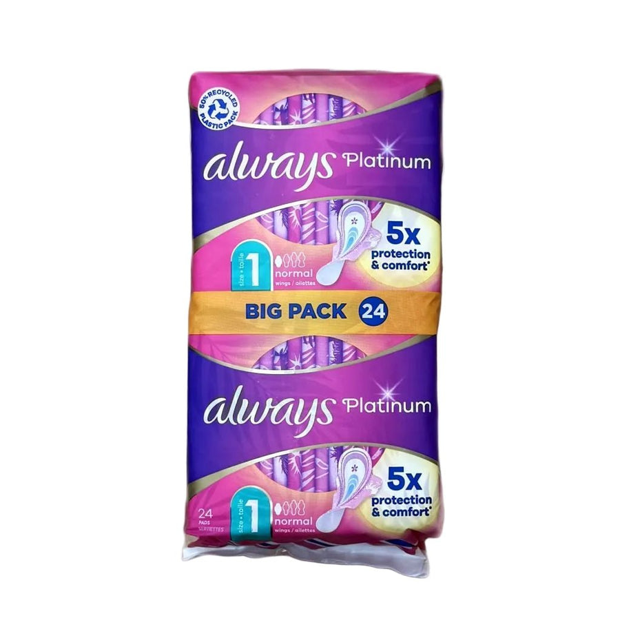 Always Platinum Normal 24 stuks - Maandverband - PrijzenStorm.nl
