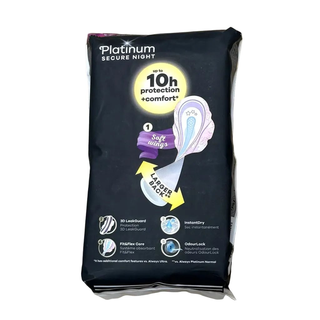 Always Platinum Secure Night Size 14 stuks - Maandverband - PrijzenStorm.nl