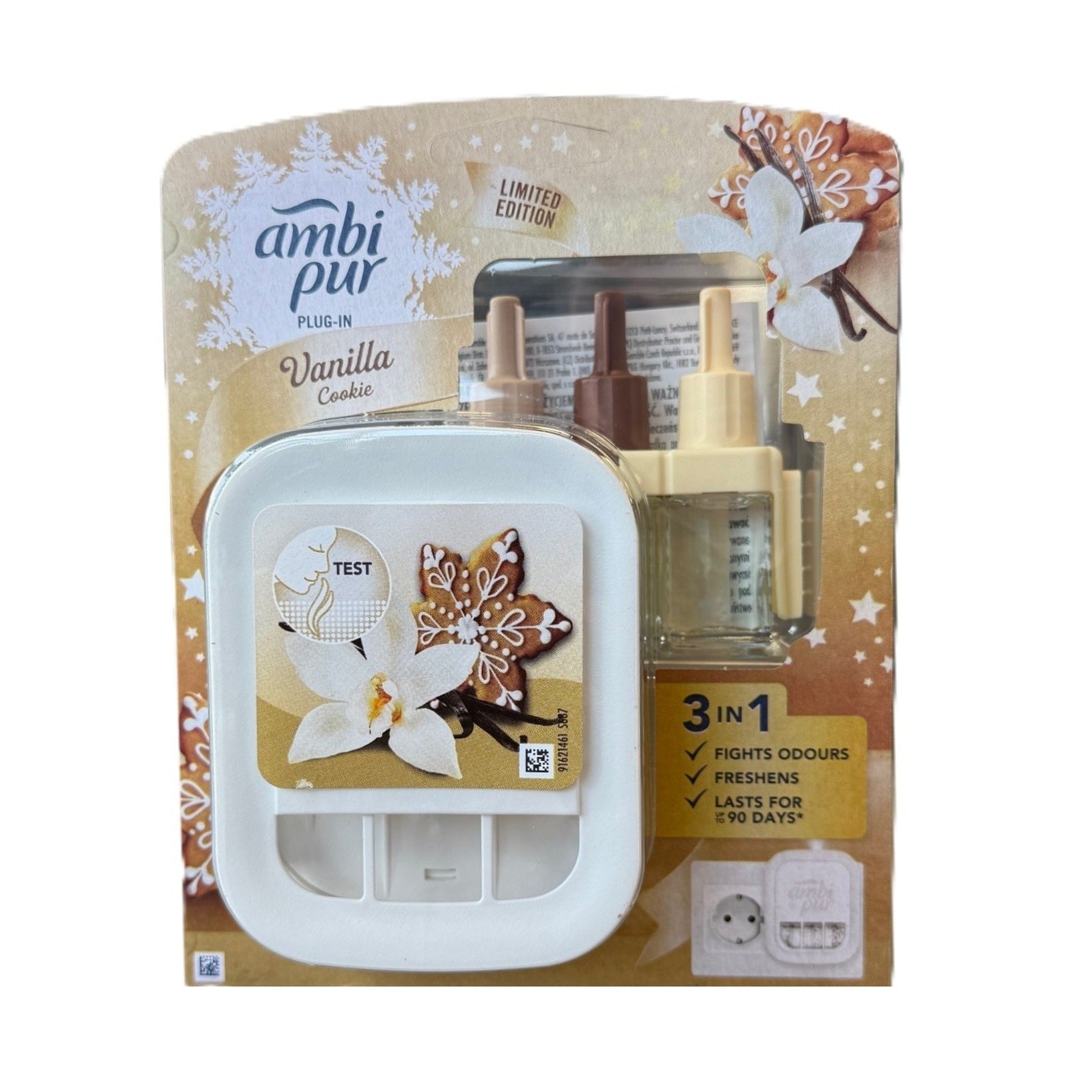 Ambi Pur 3Volution Vanilla Cookie elektrische starterkit - Luchtverfrisser - PrijzenStorm.nl