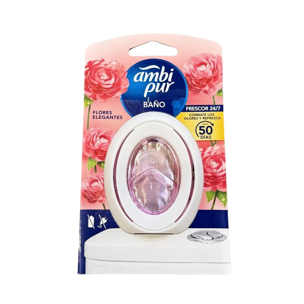 Ambi Pur Elegante bloemen badkamer luchtverfrisser 7.5ml - Luchtverfrisser - PrijzenStorm.nl