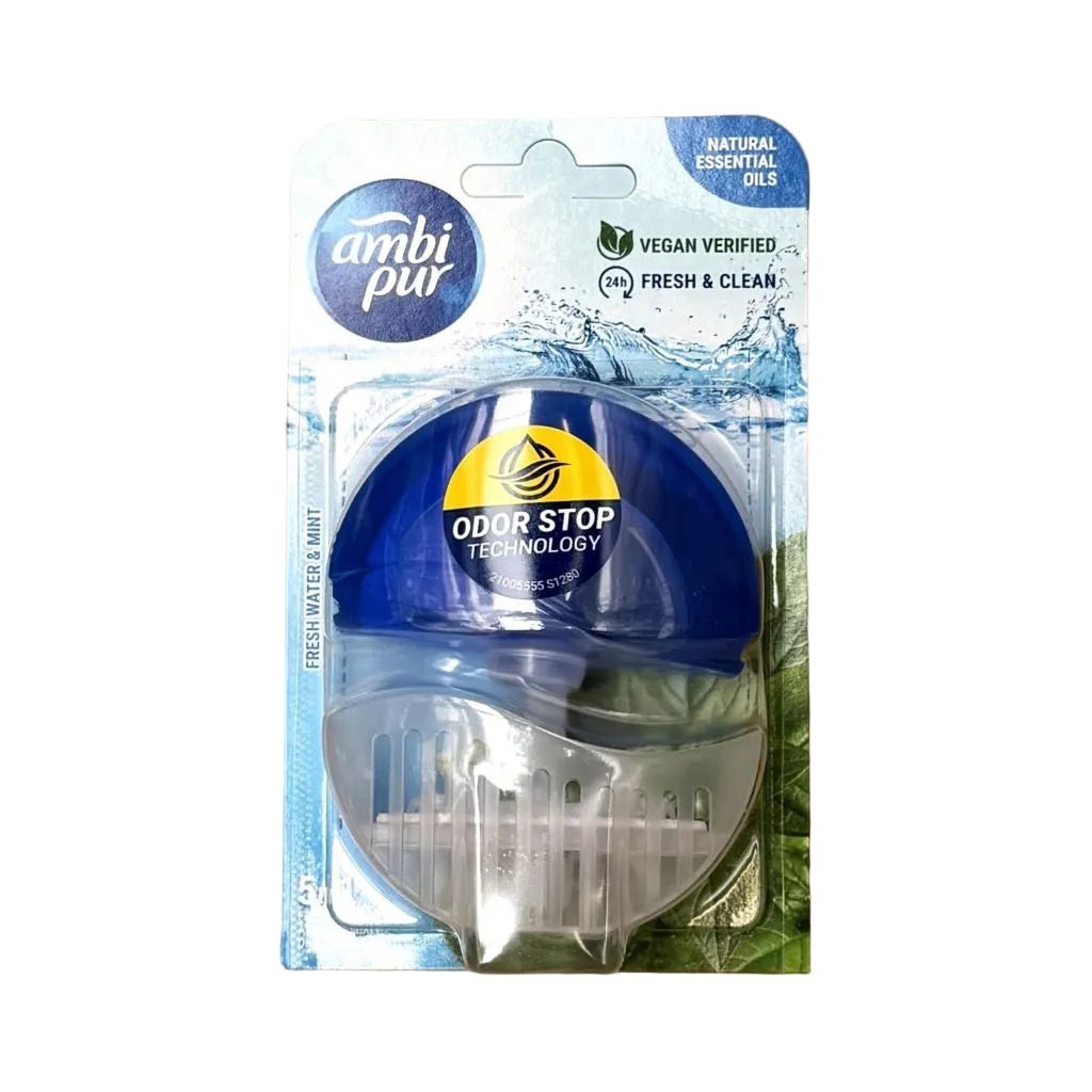 Ambi Pur Fresh Water & Mint Toiletblok Starterkit 55ml - Toilet reiniger - PrijzenStorm.nl