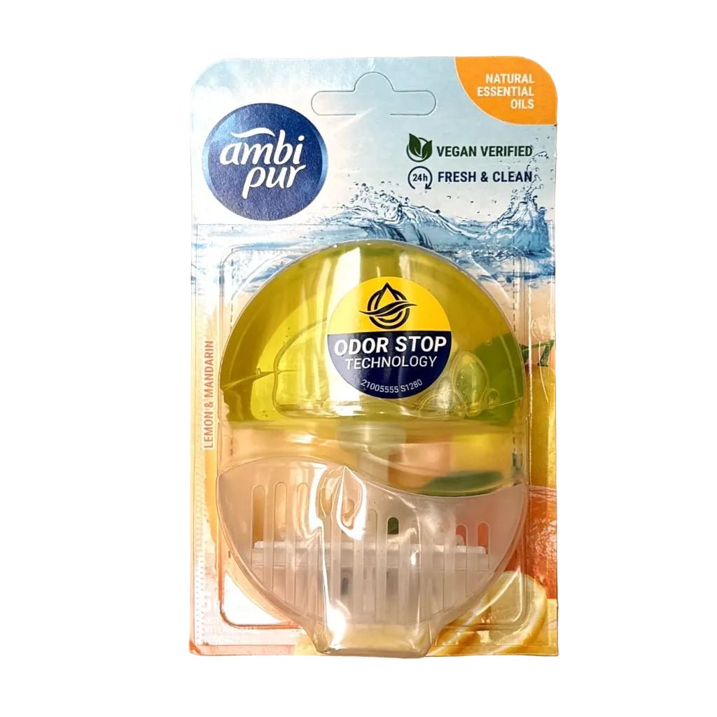 Ambi Pur Lemon & Mandarine Toiletblok Starterkit 55ml - Toilet reiniger - PrijzenStorm.nl