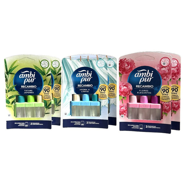 Ambi Pur Recambio 3Volution 6pack navulling 20ml - Luchtverfrisser - PrijzenStorm.nl