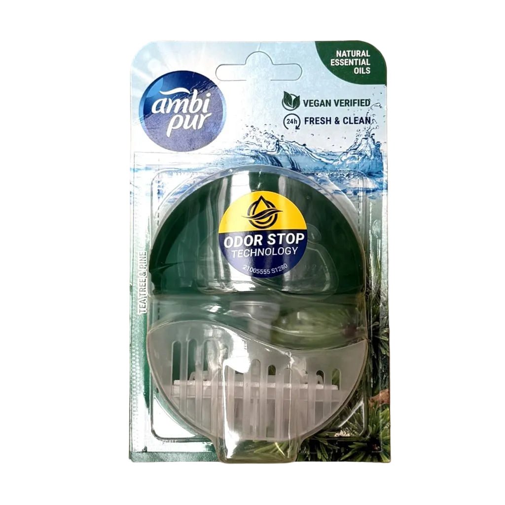 Ambi Pur Tee Trea & Pine Toiletblok Starterkit 55ml - Toilet reiniger - PrijzenStorm.nl