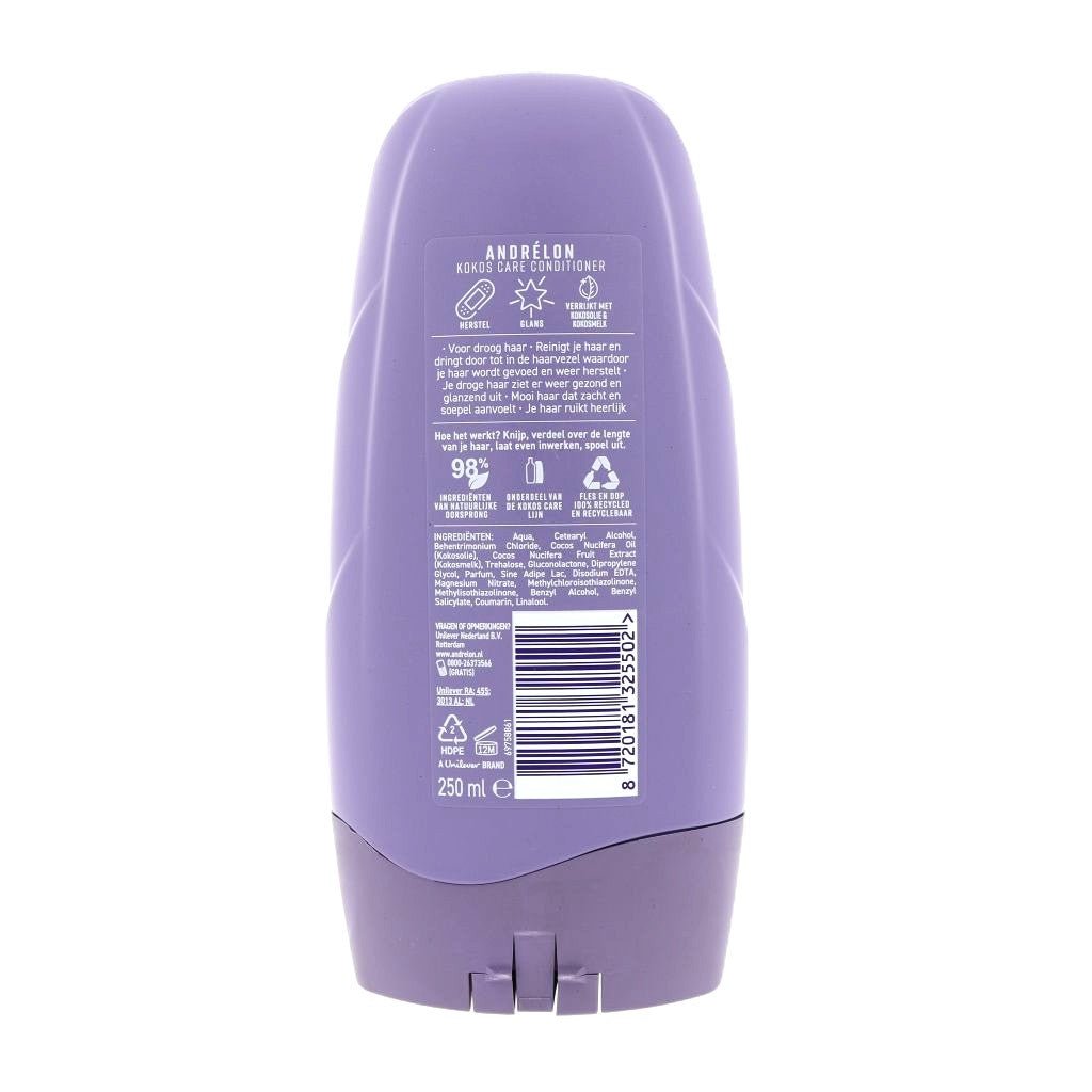 Andrélon Kokos Care conditioner 250ml - Conditioner - PrijzenStorm.nl