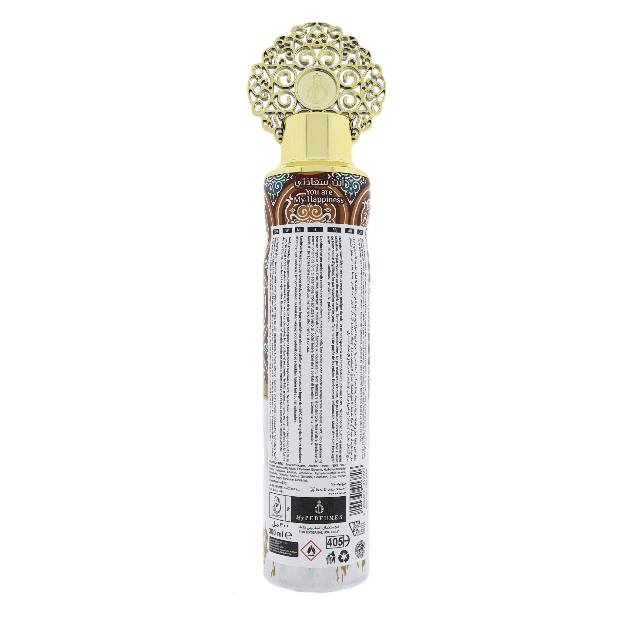 Arabiyat You are My Happiness luchtverfrisser 300ml - Luchtverfrisser - PrijzenStorm.nl