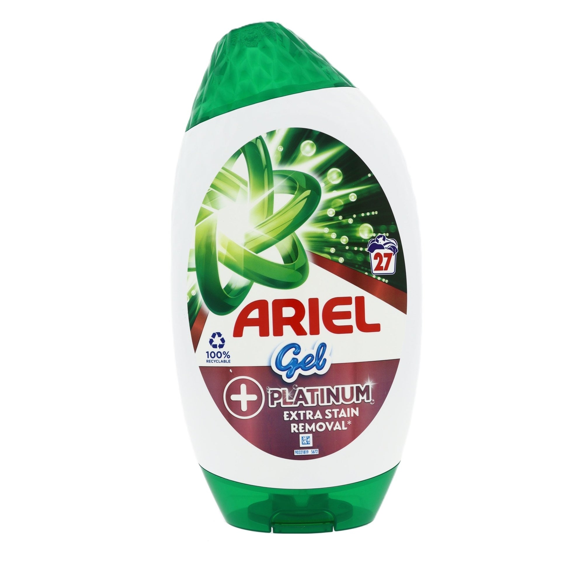 Ariel Platinum Extra Stain Removal vloeibaar wasmiddel Gel 945ML 27 wasbeurten - Wasmiddel - PrijzenStorm.nl
