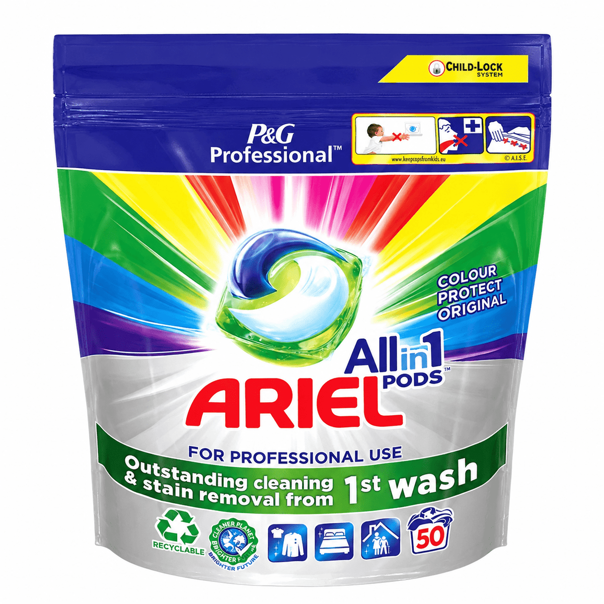 Ariel Professional Colour Protect Pods 50 stuks -Pods- PrijzenStorm.nl