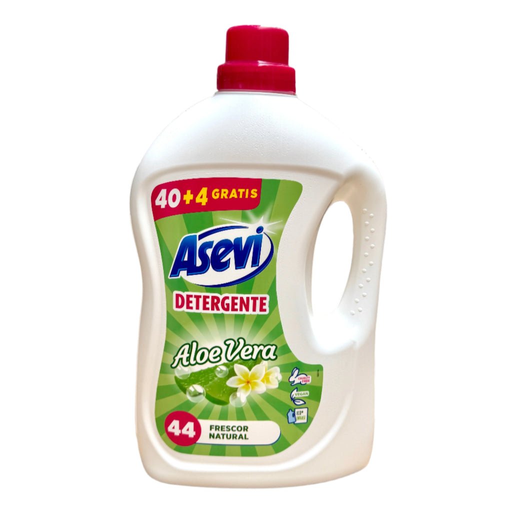 Asevi Aloe Vera vloeibaar wasmiddel 44w 2376ML - Wasmiddel - PrijzenStorm.nl