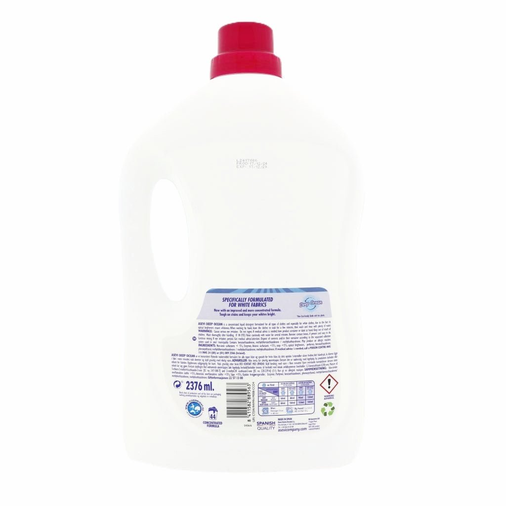 Asevi Deep Ocean vloeibaar wasmiddel 44w 2376ML - Wasmiddel - PrijzenStorm.nl