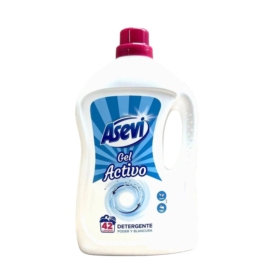 Asevi Gel Activo Witte was vloeibaar wasmiddel 42w 2184ML - Wasmiddel - PrijzenStorm.nl