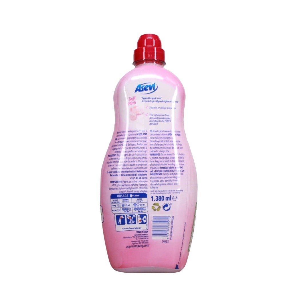 Asevi Hypoallergenic Soft Pink wasverzachter 60w 1380ml - Wasverzachter - PrijzenStorm.nl