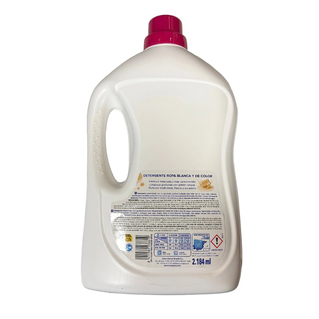 Asevi Marseille Soap vloeibaar wasmiddel 42w 2184ML - Wasmiddel - PrijzenStorm.nl