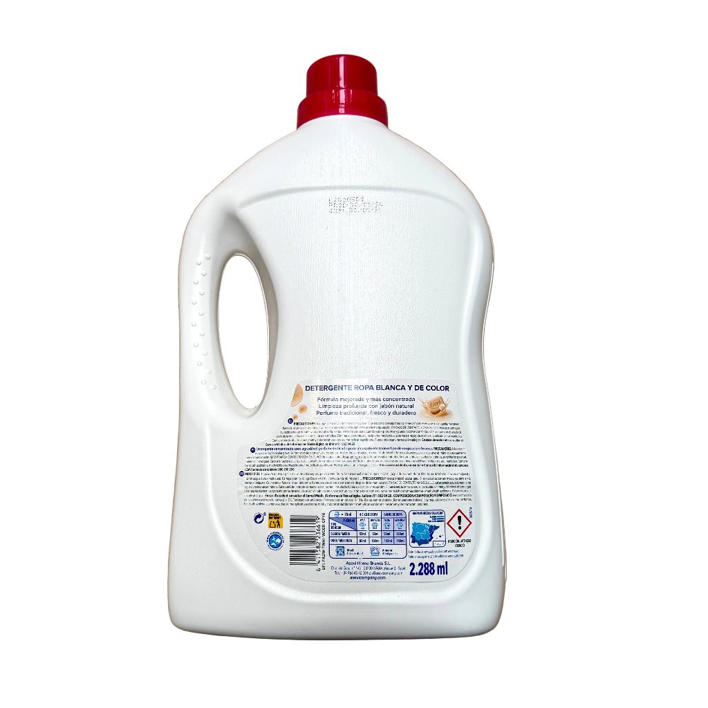 Asevi Marseille Soap vloeibaar wasmiddel 44w 2288ML - Wasmiddel - PrijzenStorm.nl